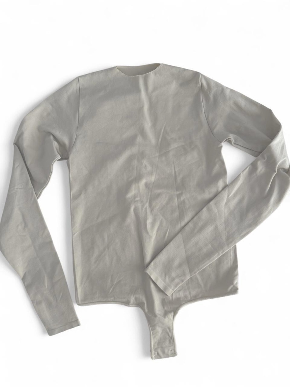 Skims Long Sleeve Bodysuit in Light beige/gray